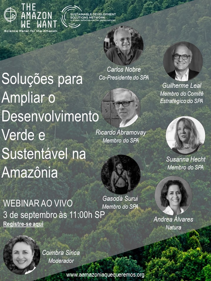Soluções para Ampliar o Desenvolvimento Verde e Sustentável na Amazônia –    3 de septembro